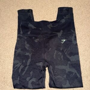 Gymshark Black Camouflage Leggings